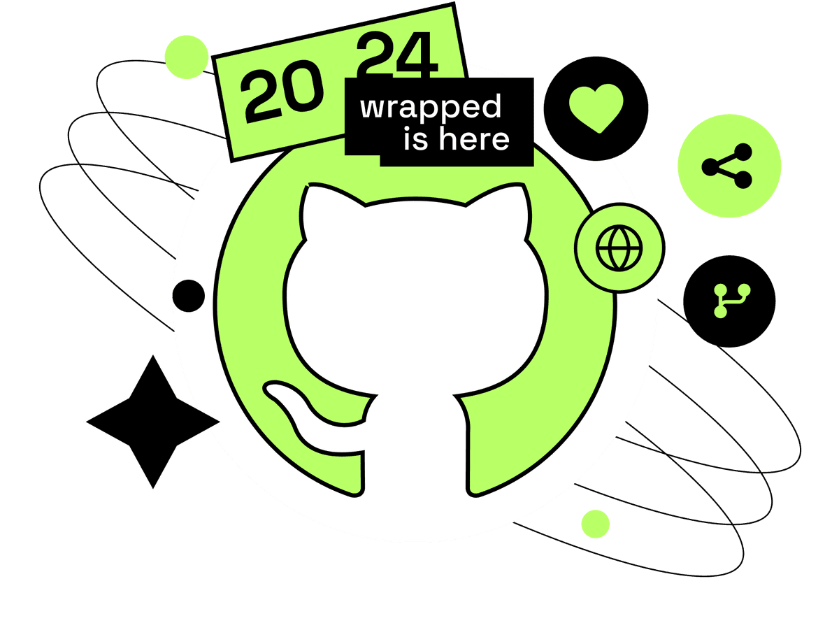 GitHub Wrapped Illustration